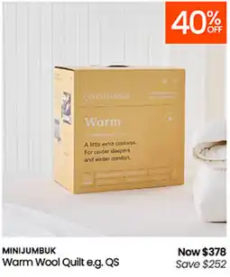 Myer Warm Wool Quilt e.g. QS offer