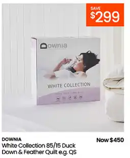 Myer White Collection 85/15 Duck Down & Feather Quilt e.g. QS offer