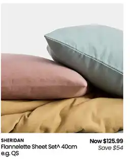 Myer Flannelette Sheet Set offer