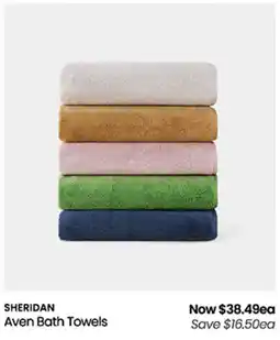 Myer Aven Bath Towels offer