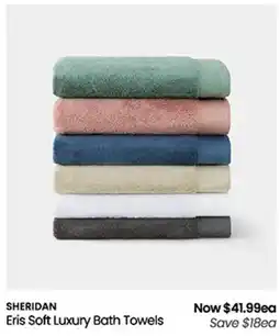 Myer Eris Soft Luxury Bath Towels offer