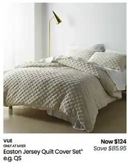 Myer Easton Jersey Quilt Cover Set e.g. QS offer