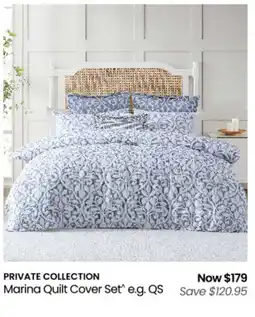 Myer Marina Quilt Cover Set offer