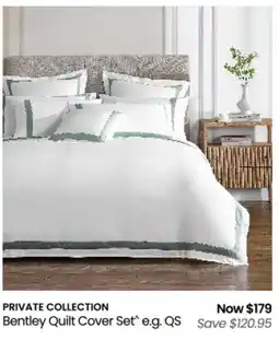 Myer Bentley Quilt Cover Set offer
