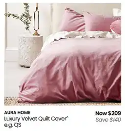 Myer Luxury Velvet Quilt Cover offer