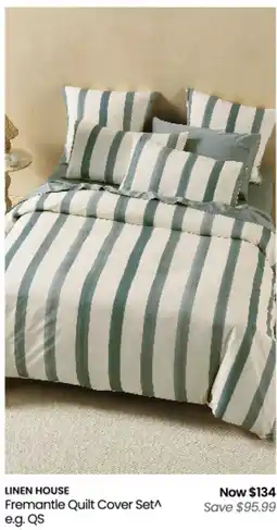Myer Fremantle Quilt Cover Set offer