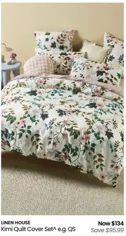 Myer Kimi Quilt Cover Set offer