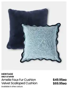 Myer Amelie Faux Fur Cushion offer