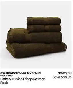Myer Blakely Turkish Fringe Retreat Pack offer