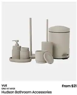 Myer Hudson Bathroom Accessories offer