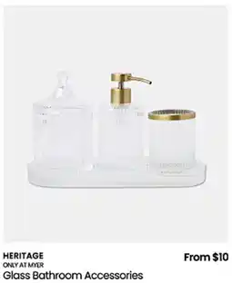 Myer Glass Bathroom Accessories offer