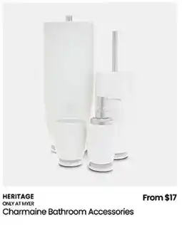 Myer Charmaine Bathroom Accessories offer