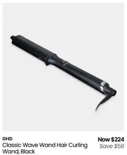 Myer Classic Wave Wand Hair Curling Wand, Black offer