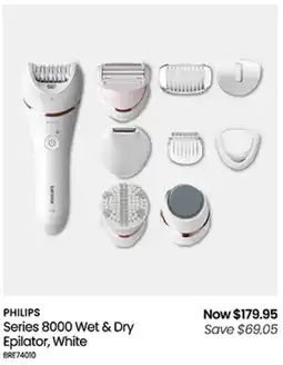 Myer Series 8000 Wet & Dry Epilator, White offer
