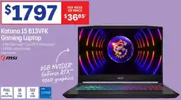 Officeworks Katana 15 B13VFK Gaming Laptop offer