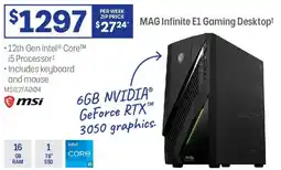 Officeworks MAG Infinite E1 Gaming Desktop offer