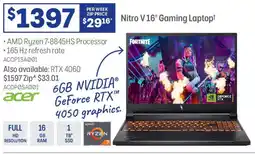 Officeworks Nitro V16" Gaming Laptop offer
