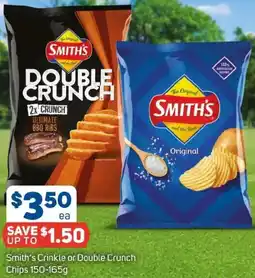 Foodland Smith's Crinkle or Double Crunch Chips offer