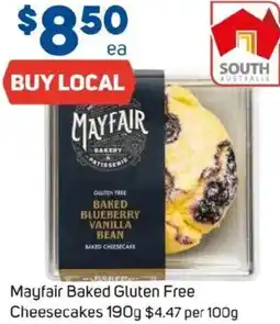 Foodland Mayfair Baked Gluten Free Cheesecakes offer