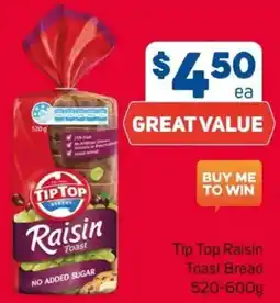 Foodland Tip Top Raisin Toast Bread offer