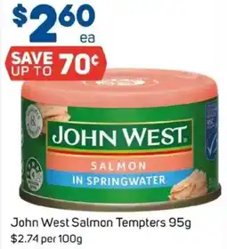 Foodland John West Salmon Tempters offer
