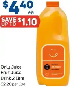 Foodland Only Juice Fruit Juice Drink offer