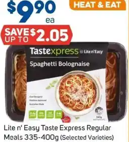 Foodland Lite n' Easy Taste Express Regular Meals offer