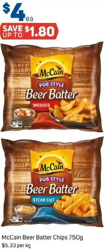 Foodland McCain Beer Batter Chips offer