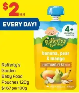 Foodland Rafferty's Garden Baby Food Pouches offer