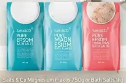 Foodland Salts & Co Magnesium Flakes or Bath Salts offer