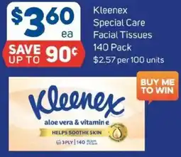 Foodland Kleenex Special Care Facial Tissues offer