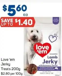 Foodland Love 'em Jerky Treats offer