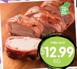 Spudshed Pork fillet offer