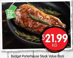 Spudshed Budget Porterhouse Steak Value Pack offer
