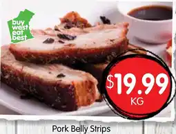 Spudshed Pork Belly Strips offer