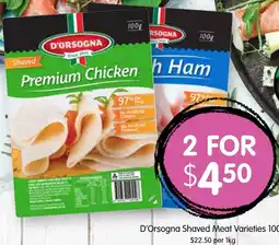 Spudshed D'Orsogna Shaved Meat Varieties offer