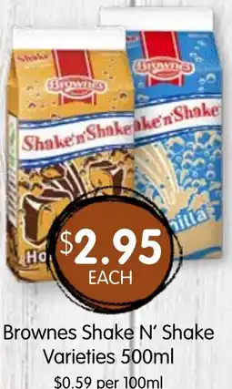 Spudshed Brownes Shake N' Shake Varieties offer