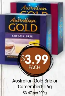 Spudshed Australian Gold Brie or Camembert offer