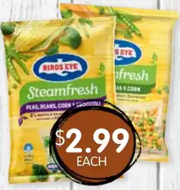 Spudshed Birds Eye Steamfresh Frozen Vegetable Varieties offer