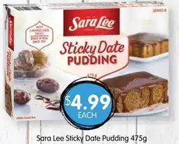 Spudshed Sara Lee Sticky Date Pudding offer