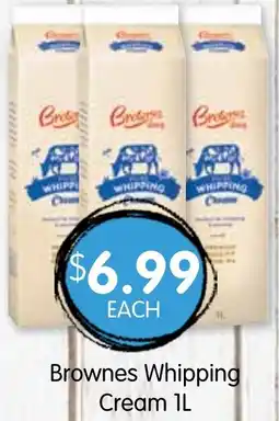 Spudshed Brownes Whipping Cream offer
