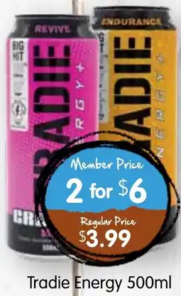 Spudshed Tradie Energy offer