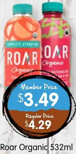 Spudshed Roar Organic offer