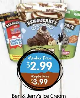 Spudshed Ben & Jerry's Ice Cream Selected Varieties offer