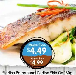 Spudshed Starfish Barramundi Portion Skin On offer
