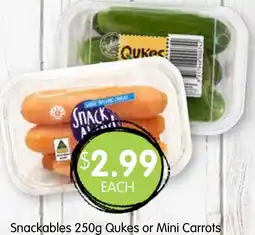 Spudshed Snackables Qukes or Mini Carrots offer