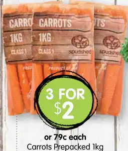 Spudshed Carrots Prepacked offer