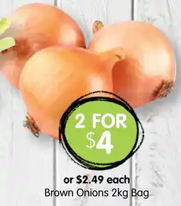 Spudshed Brown Onions 2kg Bag offer