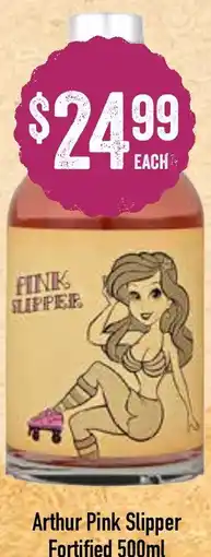 Spudshed Arthur Pink Slipper Fortified offer