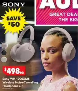 Harvey Norman WH-1000XM5 Wireless Noise-Cancelling Headphones offer